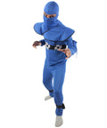 HPO Adult Men's Dark Blue Japanese Covert Assassin  Cosplay Costume Bundle