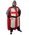 Men's Medieval Warrior Crusader Costume Bundle