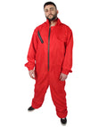 Unisex Red Heist Jumpsuit with Hood Costume
