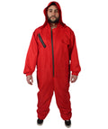 Unisex Red Heist Jumpsuit with Hood Costume