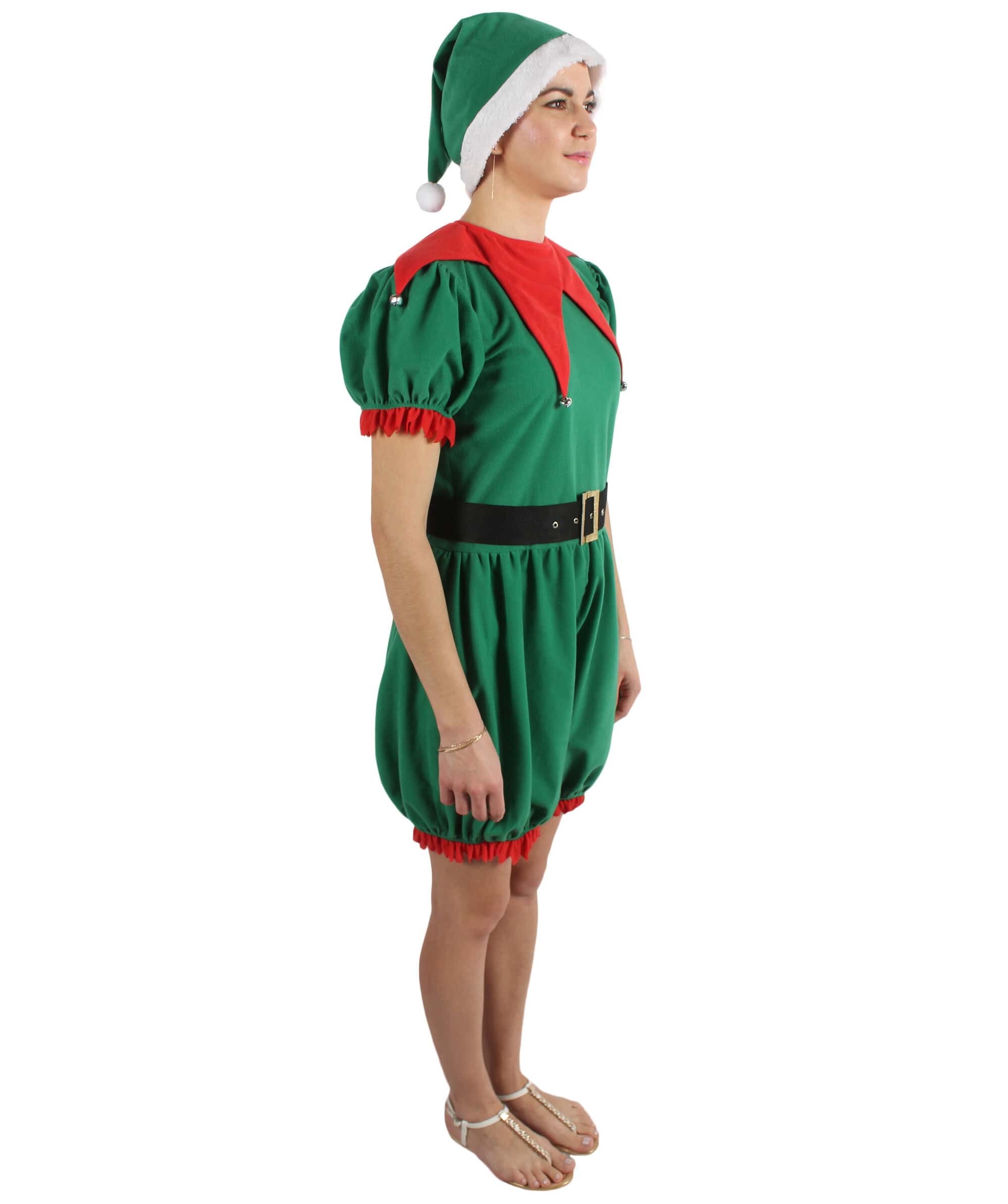 Santa's helper Costume Set For Halloween - Small / Green & Red ...