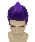 Men’s Animated Movie Wreck Internet Assistant Character Short Purple Wig 