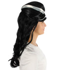  Frankenstein Bride Long Black Cosplay Wig