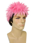 Men’s Anime Main Villian Pink Spiky Wig