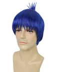 Men’s Anime Chainsaw Guy Blue Topknot-styled Wig