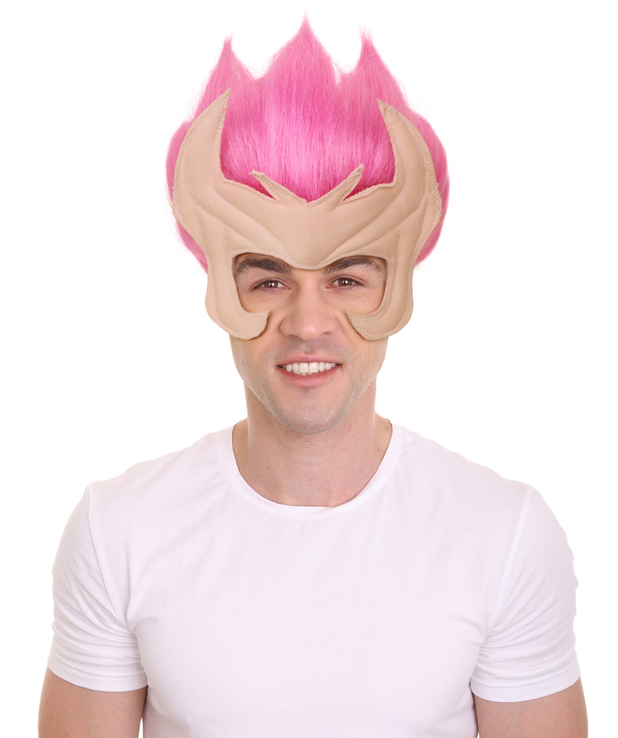 Mutant Superhero Pink Wig| - HalloweenPartyOnline