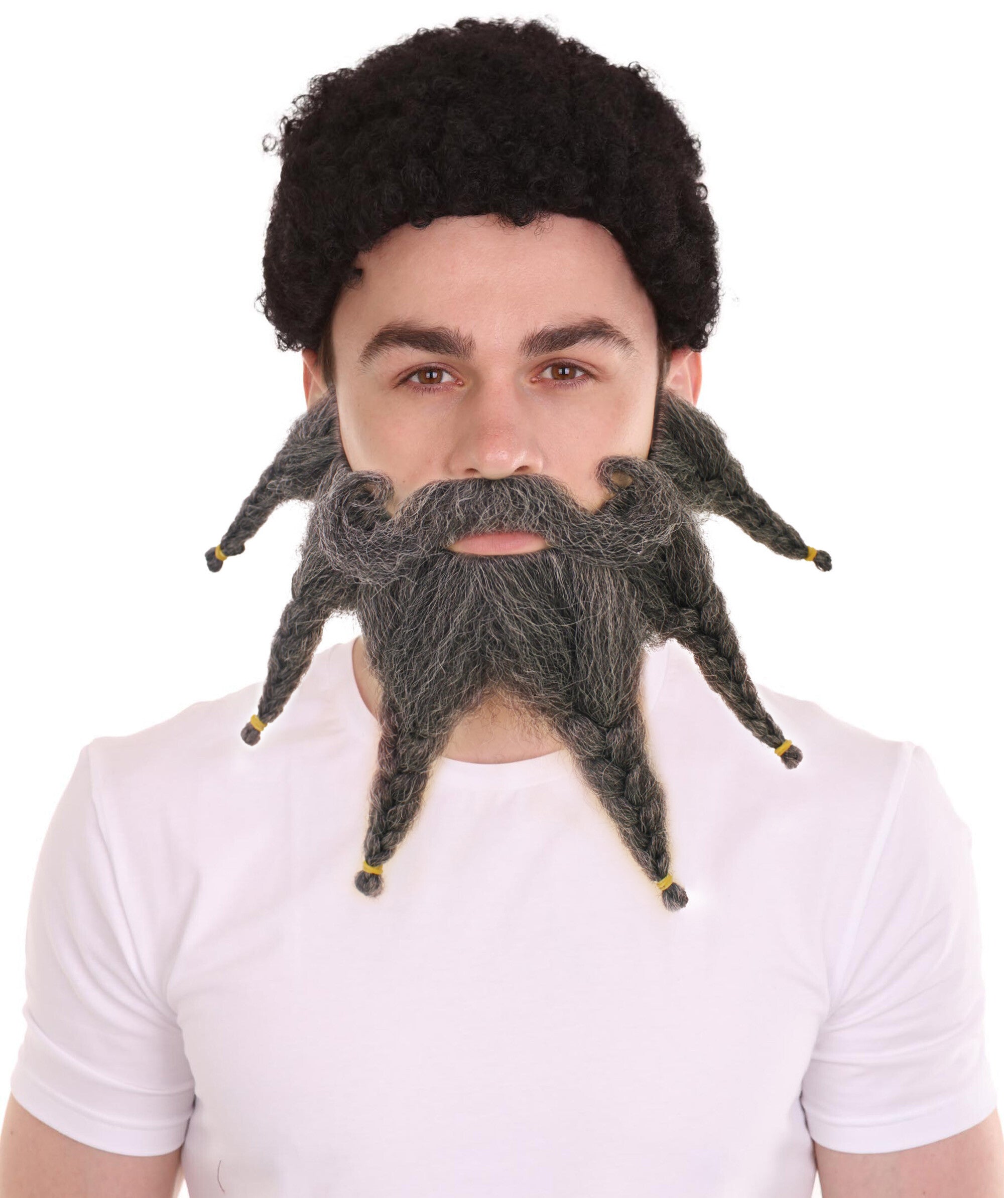 Adult Mens Black Pirate Mustache With Beard Halloweenpartyonline 3207