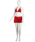 HPO Festival Femme Ruby Red Shorts and Bralette