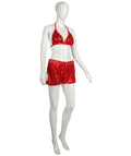 HPO Festival Femme Ruby Red Shorts and Bralette