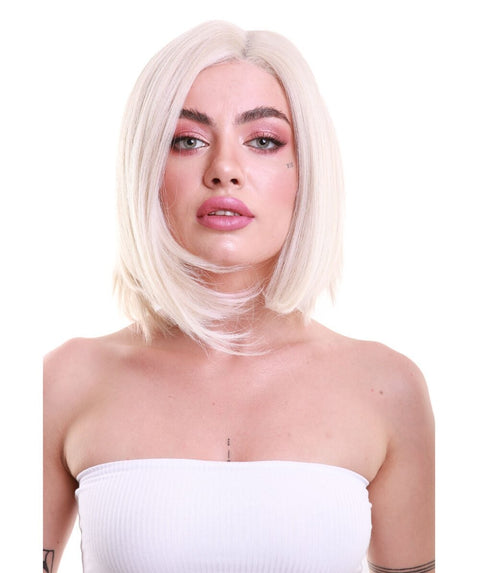 Daphne Women's Chin Length Blonde Asymetric Lace Front Bob - Adult Fashion Wigs | Nunique | Nunique